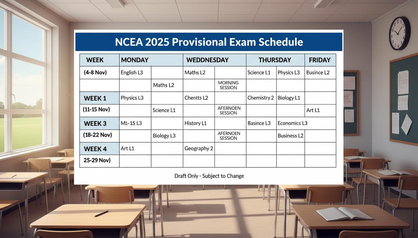 NCEA Exam Timetable 2025: Your Clear Guide to Dates, Sessions, and Smart Planning